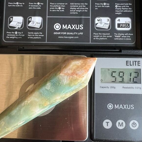 Caribbean Calcite‎ Crystal Meditation Wand (4) - Picture 10 of 10